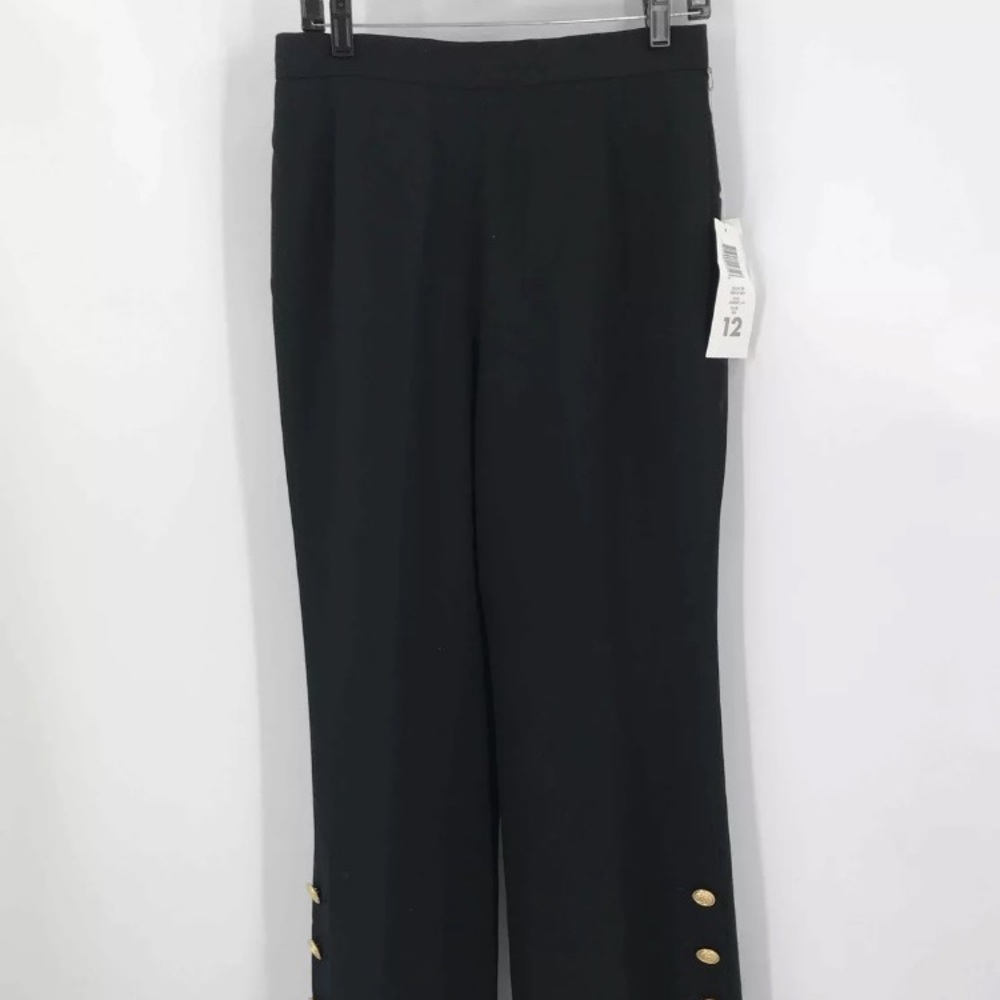 NWT! Black button slack by Liz Claiborne. Size 12.